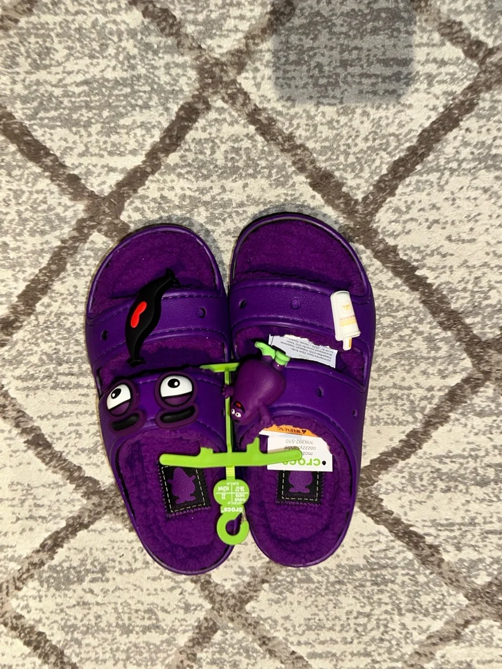 Purple crocs  McDonalds  Slide Sandals